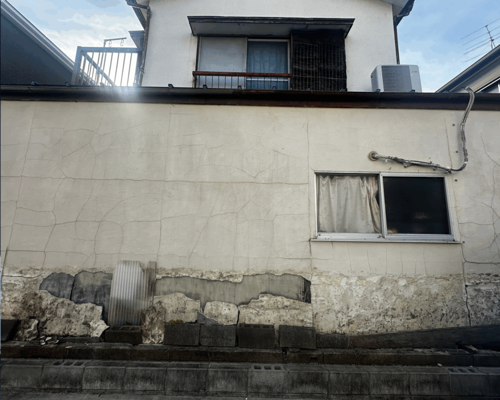 外壁補修前